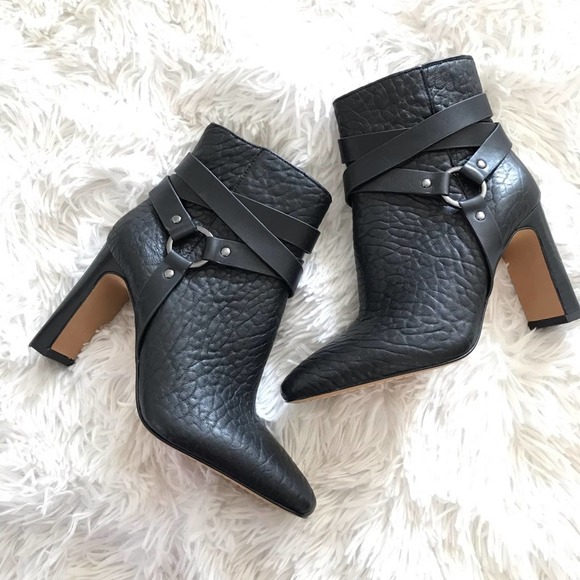 Vince Camuto Sestina Harness Leather Booties - Picture 6 of 10